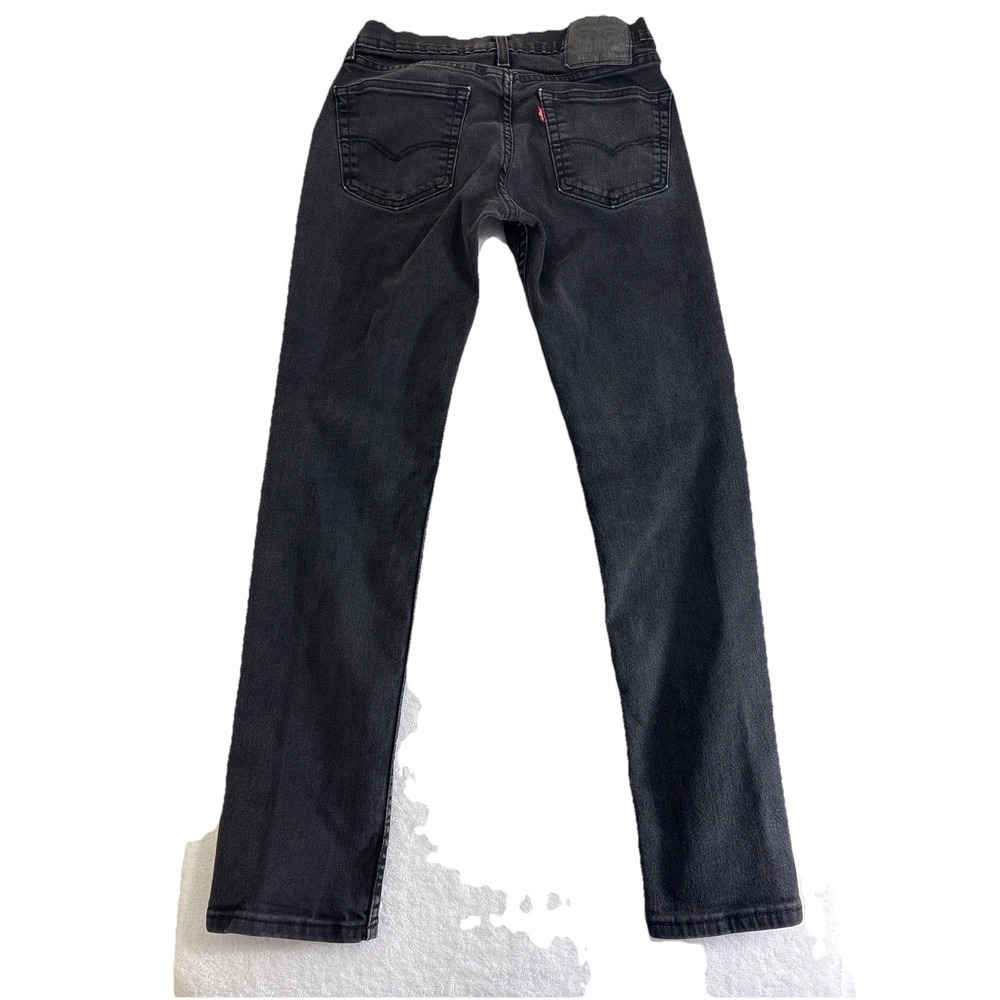 Levi's 511 Slim Black Jeans W30 L(29) Stretch Water Less Denim
